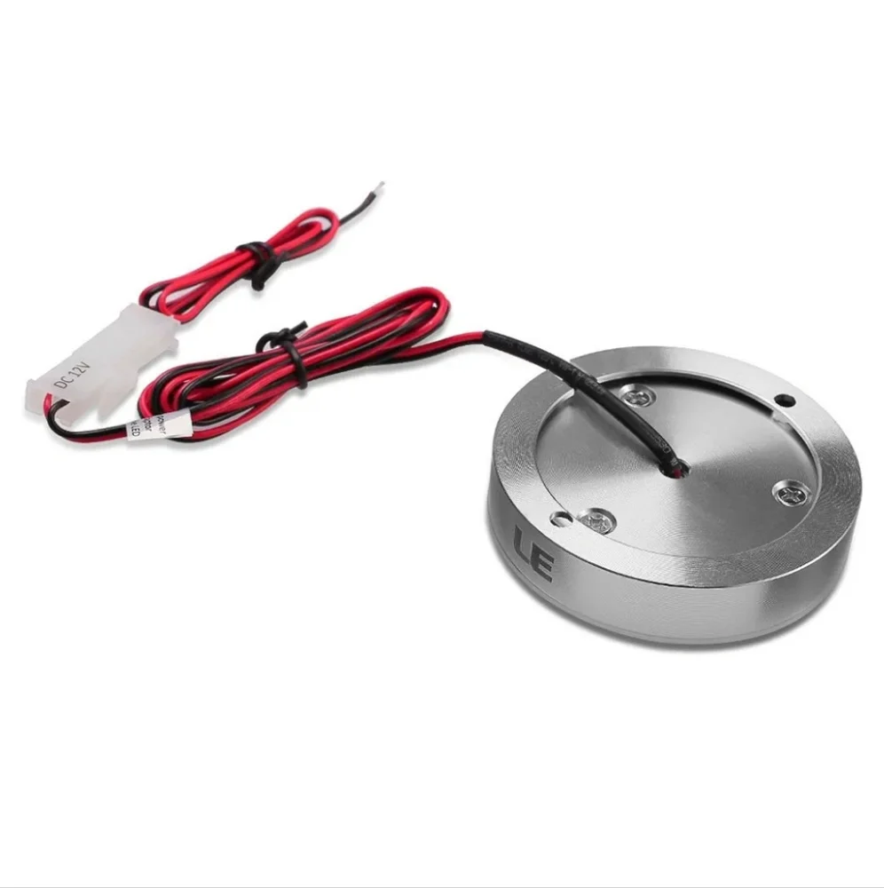 LEÂ Brightest LED Under Cabinet Lighting, Puck Lights, 12VDC, 25W Halogen Replac